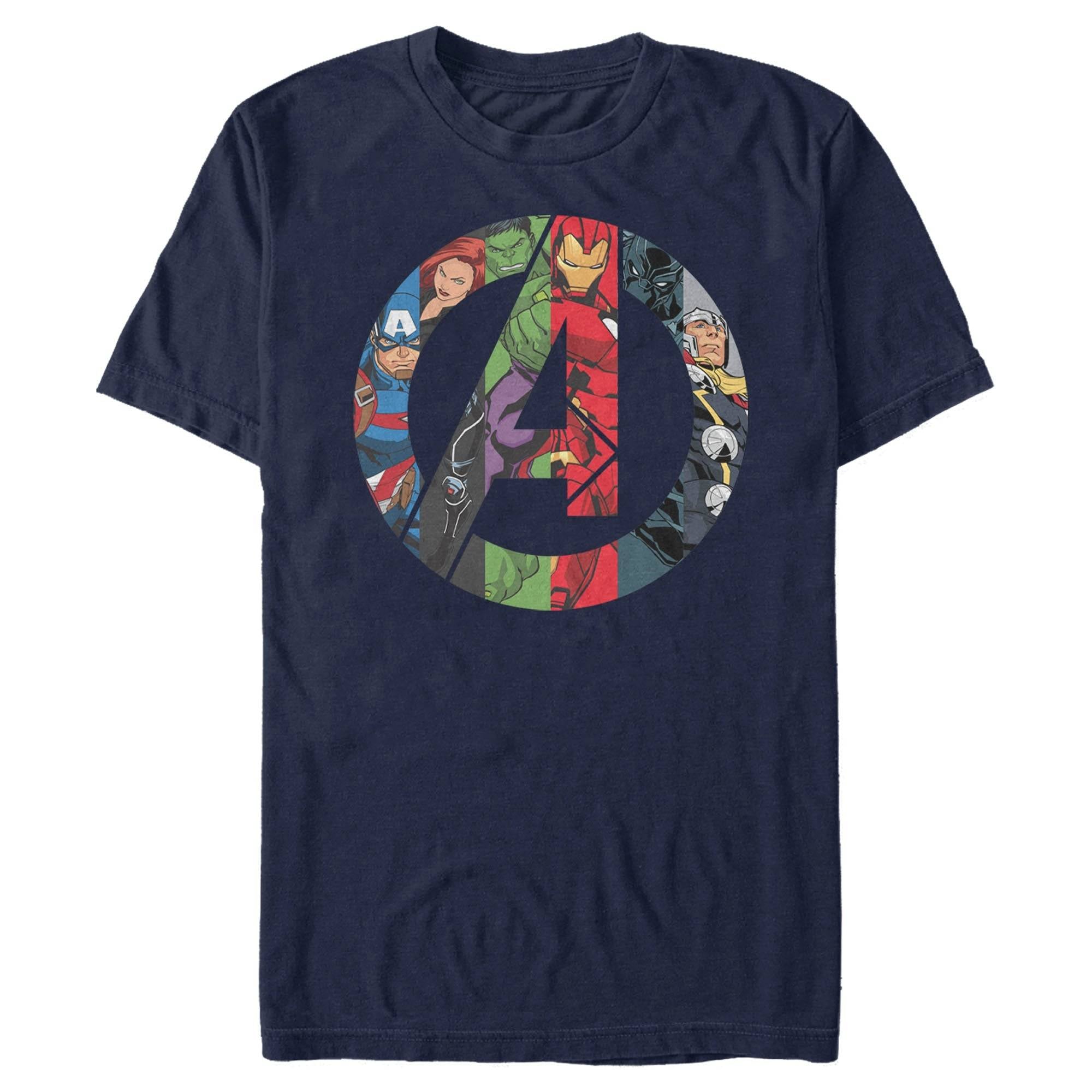 Men s Marvel Avengers Heroes Icon T Shirt